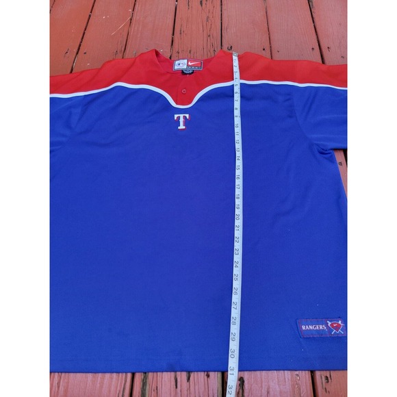 Texas Rangers NIKE Team Gear 2 Button Pullover Shirt Men's XXL - Picture 8 of 10